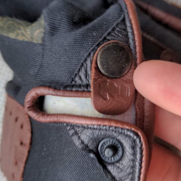 Brokante fall gloves, leather and polyester, stylized, portrait, bohemian - Picture 9 of 14